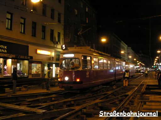 Entgleisung Wallensteinstraße/Klosterneuburger Straße
