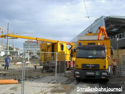 Oberleitungsgebrechen Praterstern