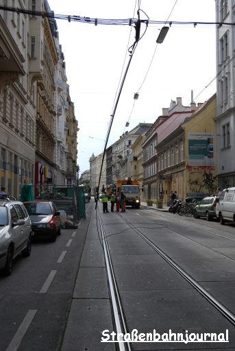 Oberleitungsgebrechen Westbahnstraße