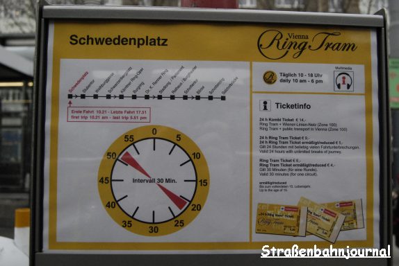 Fahrplanaushang bitte beachten