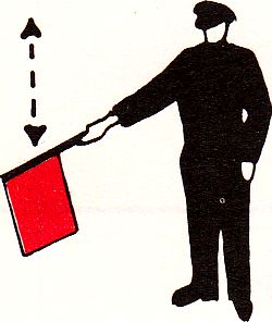 Datei:Vorbeifahrt erlaubt fahne.jpg
